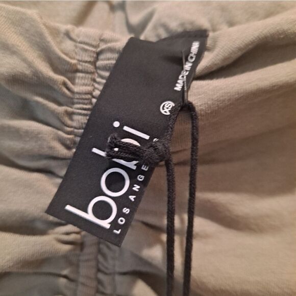 NWT BOBI Shirred Maxi Skirt Basil Green XS - Picture 4 of 8